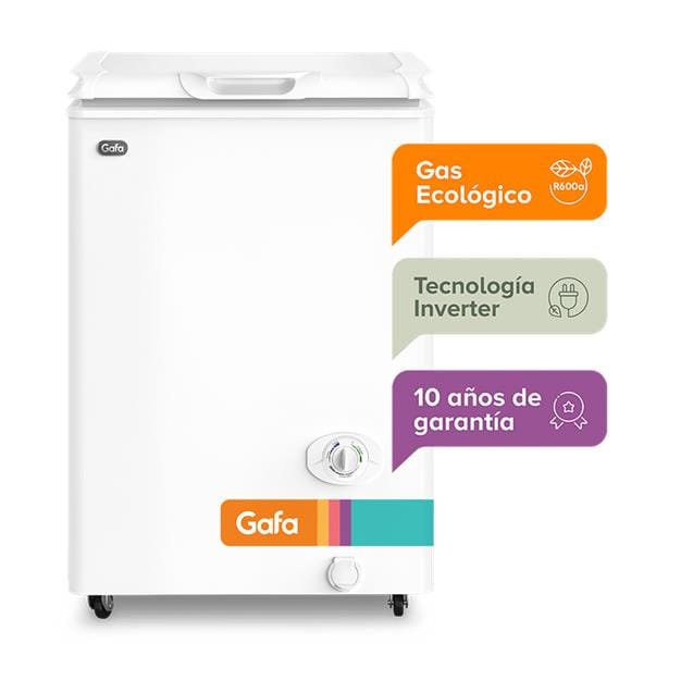 Freezer Gafa 117 Lts 1 Puerta Inverter Blanco (FGHI100BS)