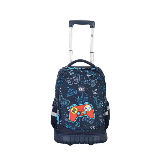Mochila Elf Con Carro Azul (6467B)