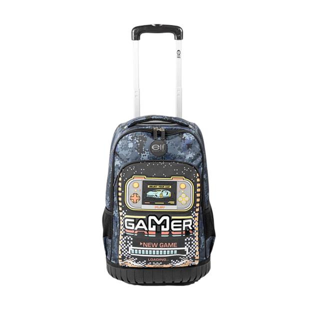 Mochila Elf Con Carro Azul (6468A)